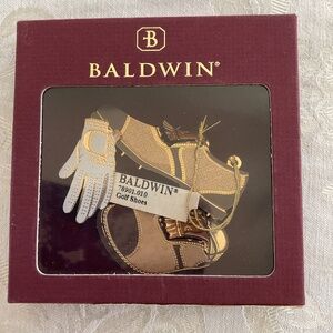 Golf Shoes and Glove Christmas Ornament